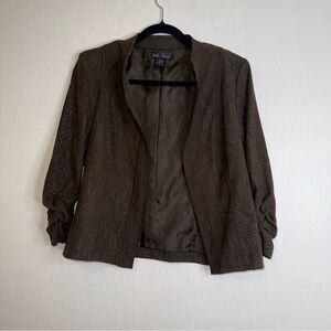Brandon Thomas Textured Brown Blazer